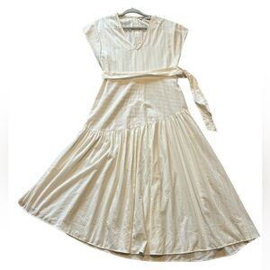 Zara Asymmetrical Drop waist Dress V-Neck size M